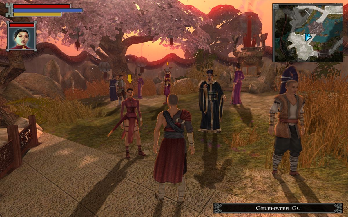 Jade Empire: Special Edition (Windows) screenshot: A walk in the park.