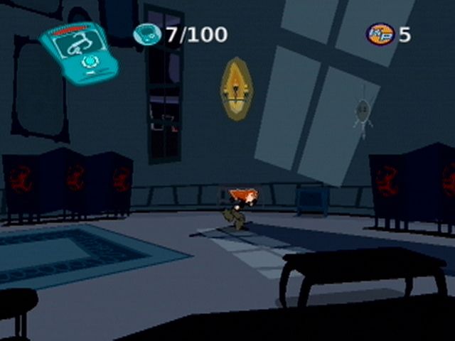 Disney's Kim Possible: What's the Switch? (PlayStation 2) screenshot: The camera follows Kim around the path