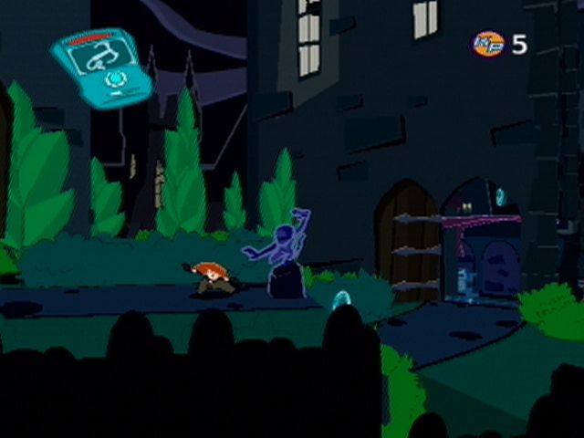 Disney's Kim Possible: What's the Switch? (PlayStation 2) screenshot: You can even uppercut to break objects and fight!