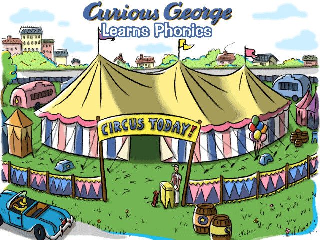 Curious George Learns Phonics (Windows) screenshot: Title screen
