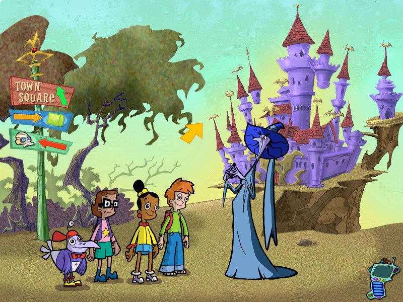 Cyberchase: Castleblanca Quest (Windows) screenshot: This witch describes the problem that Dracula is having in his castle