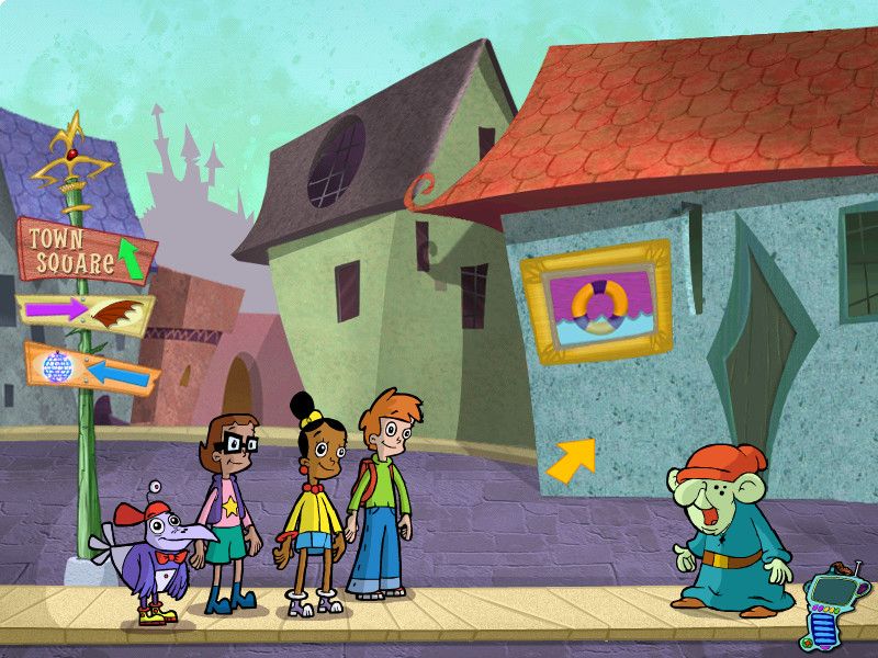 Cyberchase: Castleblanca Quest (Windows) screenshot: This monster explains the situation at the pool