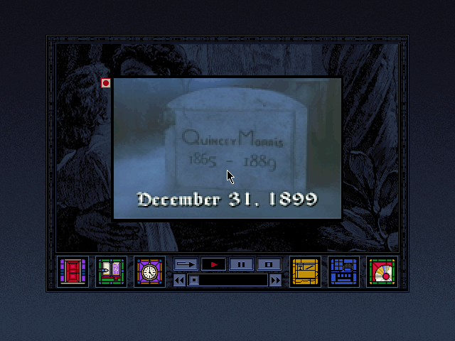Dracula Unleashed (DOS) screenshot: Introduction movie: setting the scene