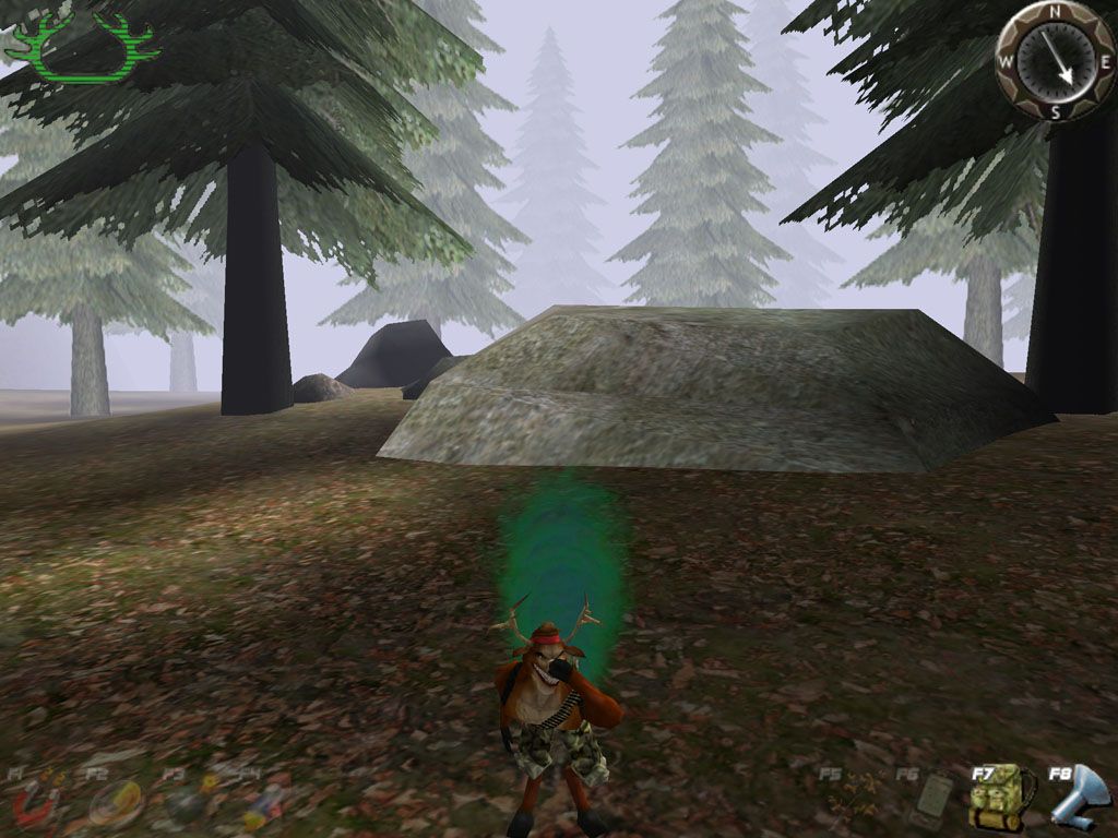 Deer Avenger 4: The Rednecks Strike Back (Windows) screenshot: Launching a well-rendered fart.