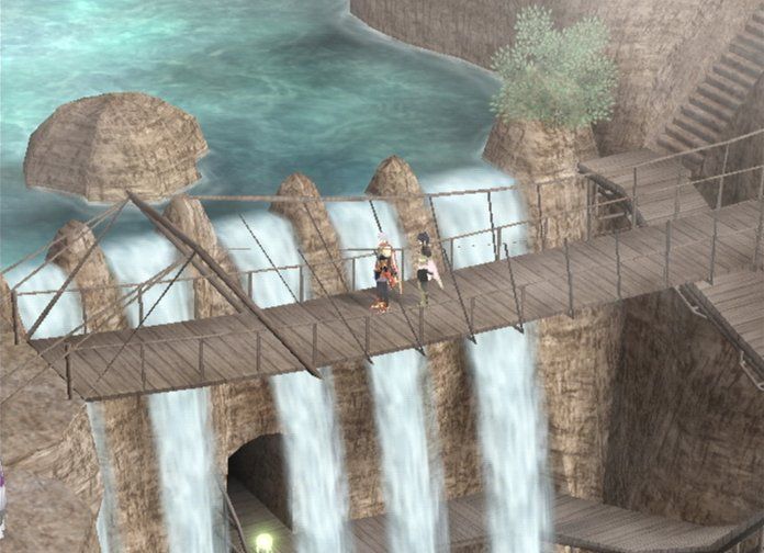 Suikoden V (PlayStation 2) screenshot: Lunas, enjoy the view