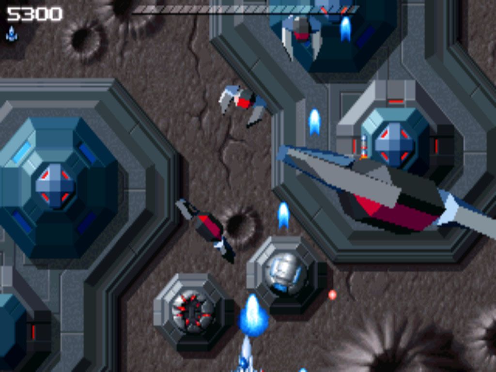Astro Assembler (Windows) screenshot: Enemies occupy all planes, graphically