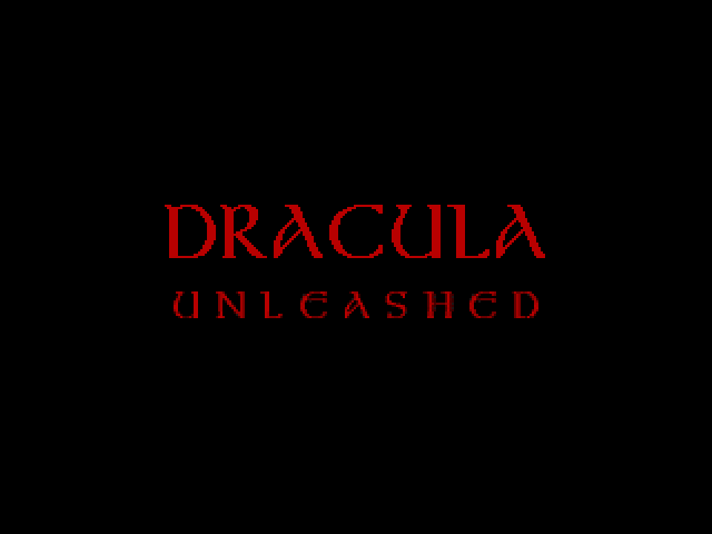 Dracula Unleashed (DOS) screenshot: Title screen