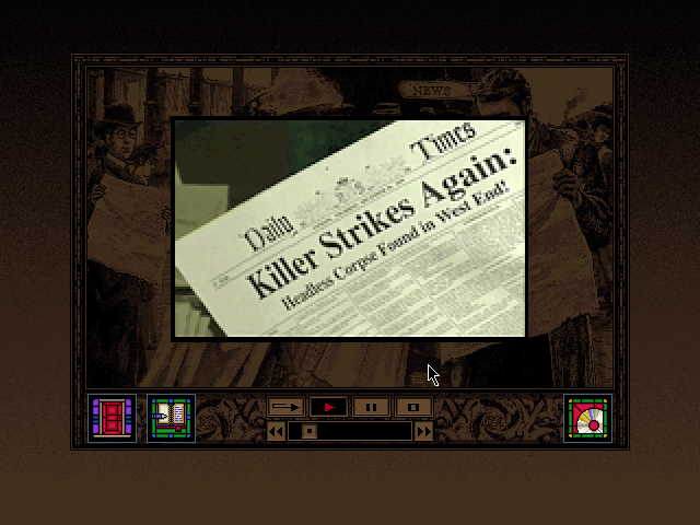 Dracula Unleashed (DOS) screenshot: Video: the plot thickens