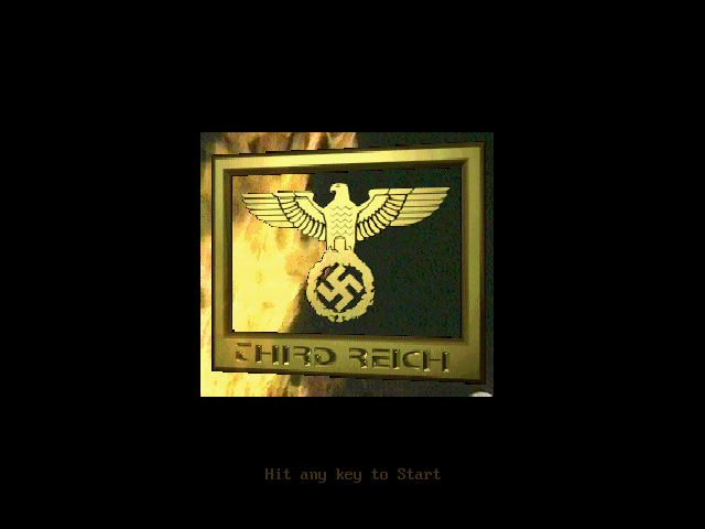 Third Reich (DOS) screenshot: Title screen