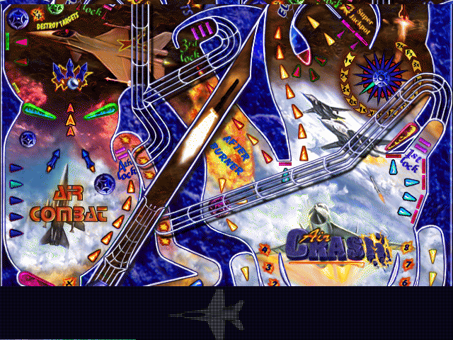 Cyberball (DOS) screenshot: Air Crash
