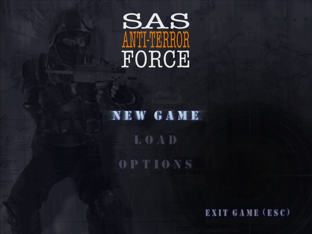 SAS Anti-Terror Force (Windows) screenshot: Title screen