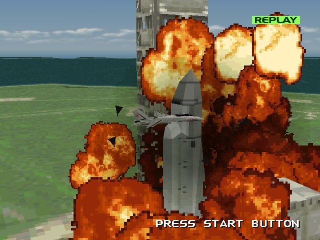 Ace Combat 2 (PlayStation) screenshot: Replay
