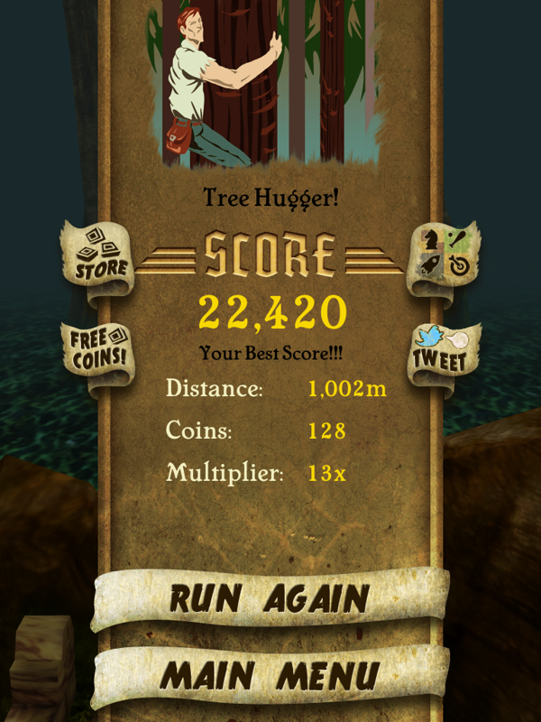 Screenshot of Temple Run (iPad, 2011) - MobyGames