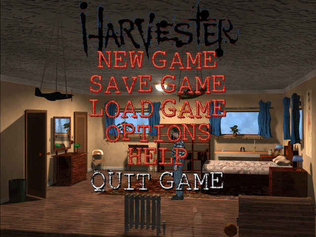 Harvester (DOS) screenshot: Start menu