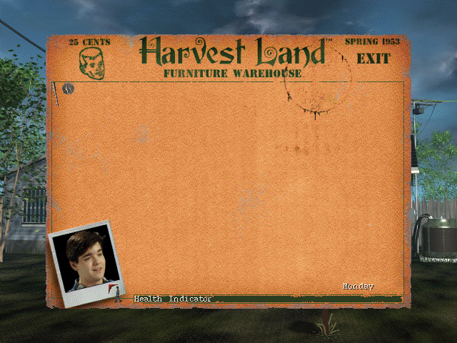 Harvester (DOS) screenshot: Inventory