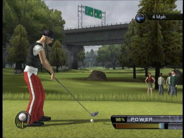 Outlaw Golf 2 (Xbox) screenshot: Lining up the shot