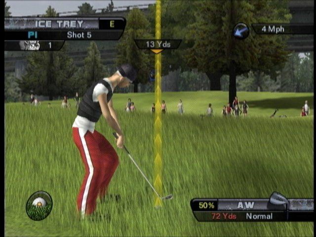 Outlaw Golf 2 (Xbox) screenshot: Hitting from the rough