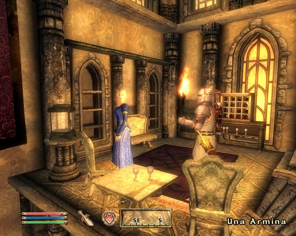 The Elder Scrolls IV: Shivering Isles (Windows) screenshot: Touring the Museum of Oddities.