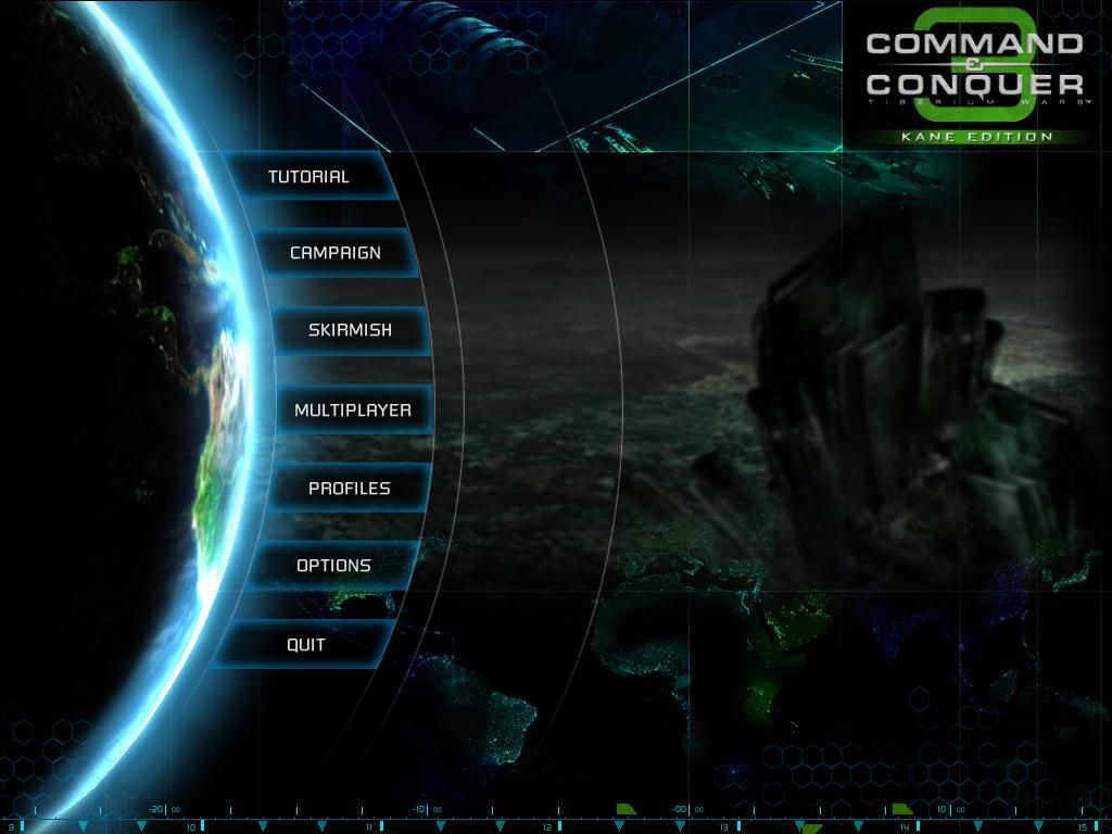 Command & Conquer 3: Tiberium Wars (Kane Edition) (Windows) screenshot: Main Menu