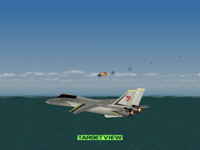 Ace Combat 2 (PlayStation) screenshot: Target view