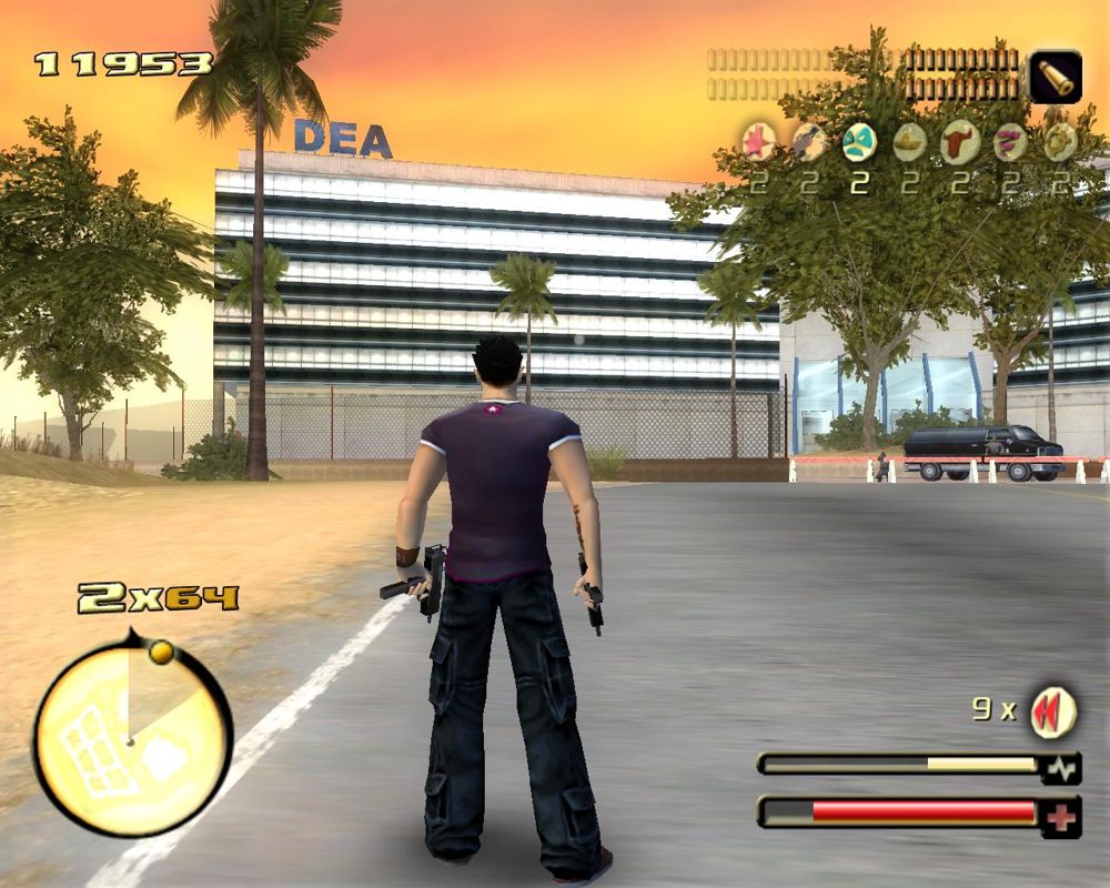 Total Overdose: A Gunslinger's Tale in Mexico (Windows) screenshot: DEA headquarters