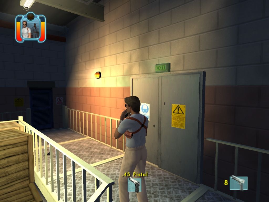Miami Vice (Windows) screenshot: A .45 pistol to be taken.