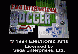 FIFA International Soccer (SEGA CD) screenshot: Title screen