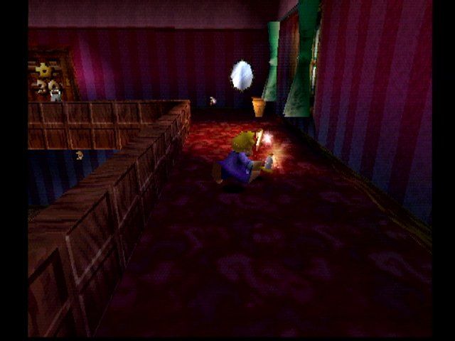 40 Winks (PlayStation) screenshot: Inside the haunted mansion
