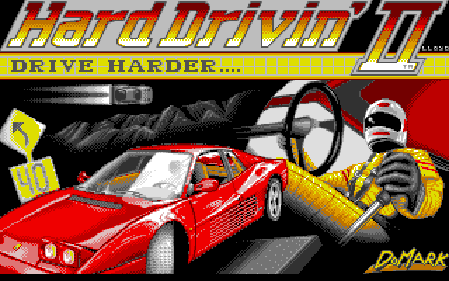 Hard Drivin' II (Amiga) screenshot: Title screen