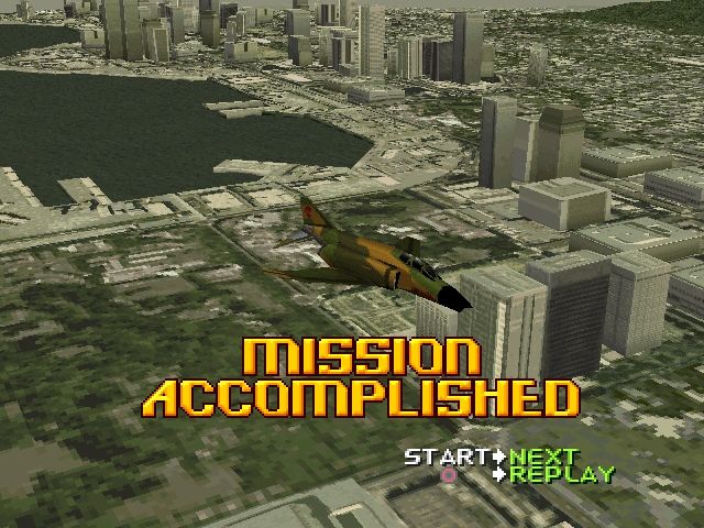 Ace Combat 2 (PlayStation) screenshot: Mission accomplished.