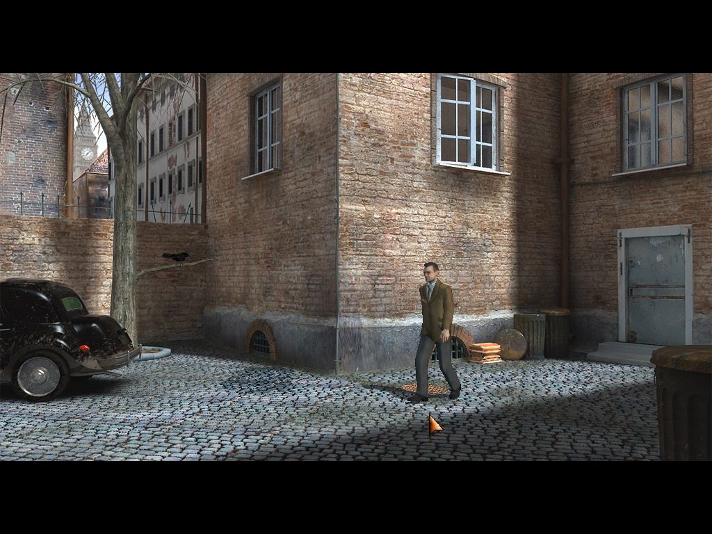 Undercover: Operation Wintersun (Windows) screenshot: The backgrounds are very rich in detail.