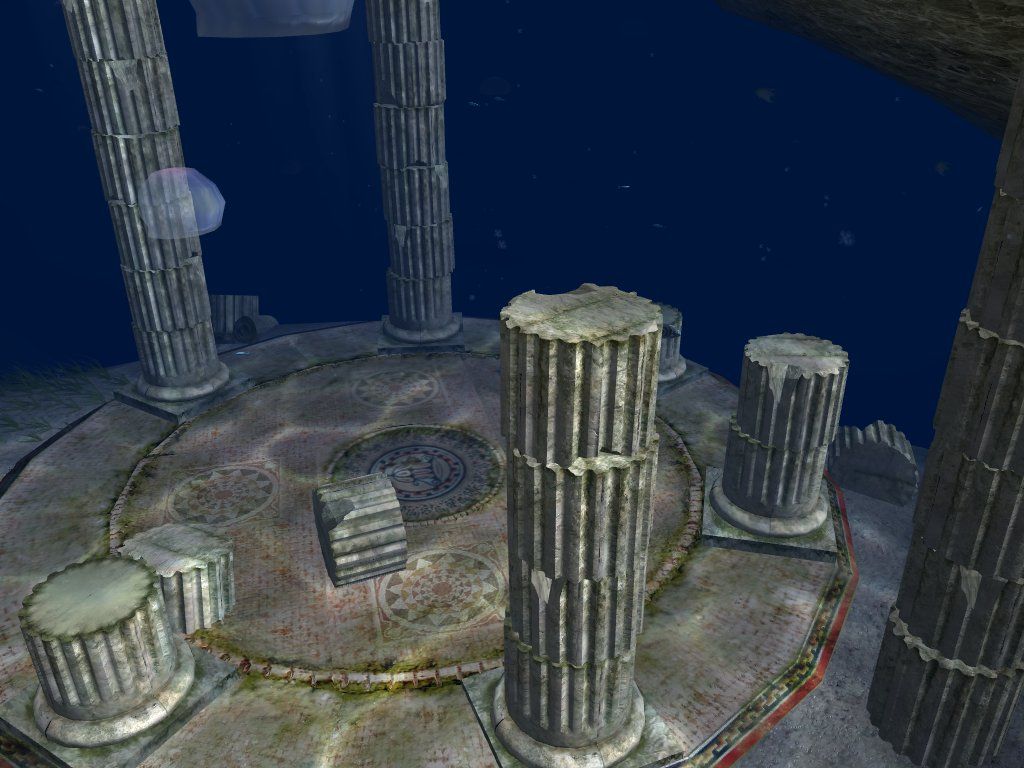 OceanDive (Windows) screenshot: pillar circle