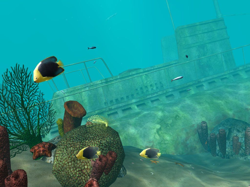 OceanDive (Windows) screenshot: submarine (from screen saver)