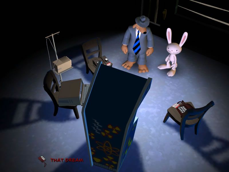 Sam & Max: Episode 5 - Reality 2.0 (Windows) screenshot: The C.O.P.S. - a collection of computers controlling Reality 2.0.