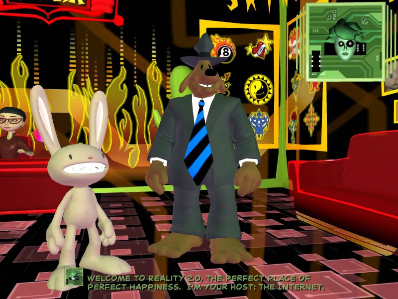 Sam & Max: Episode 5 - Reality 2.0 (Windows) screenshot: Welcome to Reality 2.0, a distorted version of the real world.