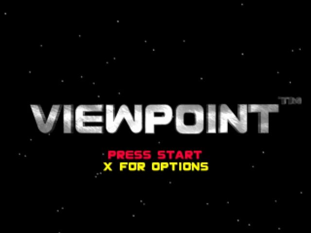 Viewpoint (PlayStation) screenshot: Main menu
