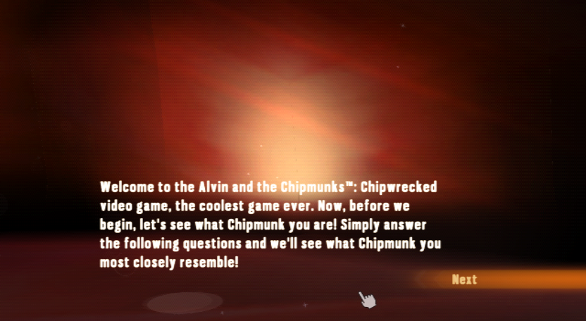 Alvin & The Chipmunks: Chipwrecked (Wii) screenshot: Greetings