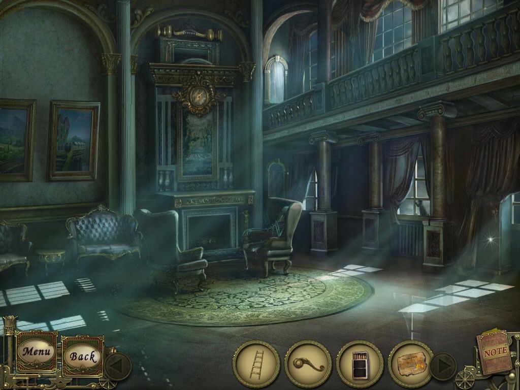 Dark Tales: Edgar Allan Poe's The Black Cat (Collector's Edition) (iPad) screenshot: Study