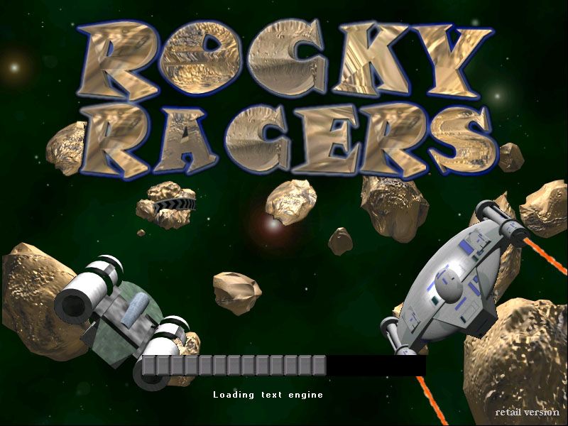 Rocky Racers (Windows) screenshot: Title screen