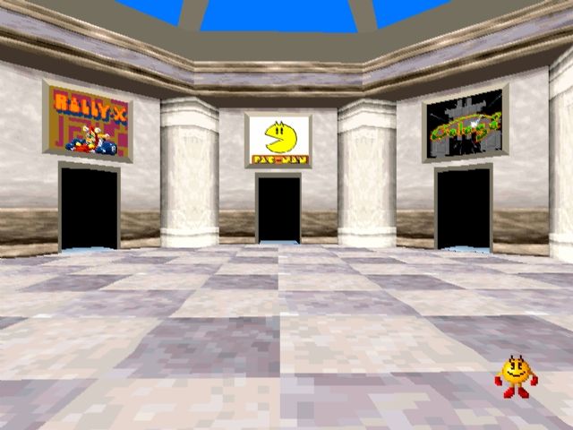 Namco Museum Vol. 1 (PlayStation) screenshot: Each game has its own section.