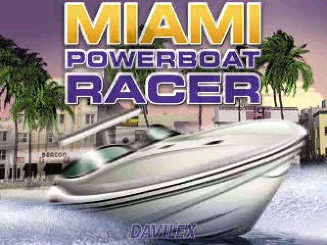 Miami Speedboat Racer (Windows) screenshot: Title screen