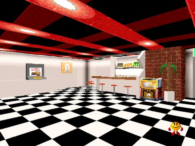 Namco Museum Vol. 1 (PlayStation) screenshot: The Namco Museum lounge