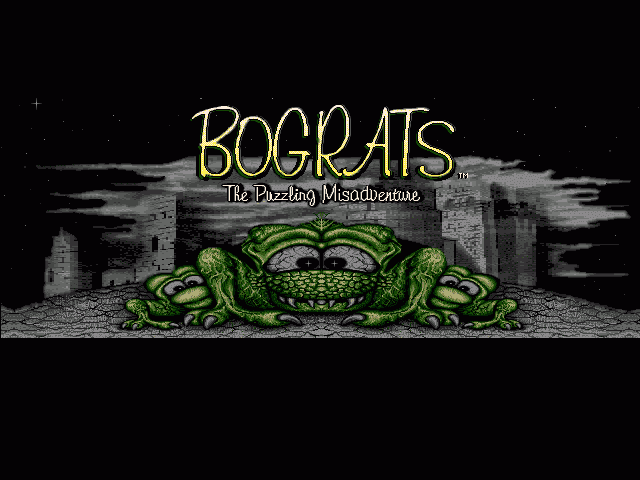 Bograts: The Puzzling Misadventure (Amiga) screenshot: Title screen