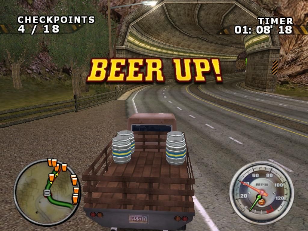 Big Mutha Truckers 2 (Windows) screenshot: There are various side missions to complete.
