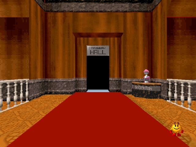 Namco Museum Vol. 1 (PlayStation) screenshot: The entrance to the virtual Namco Museum.