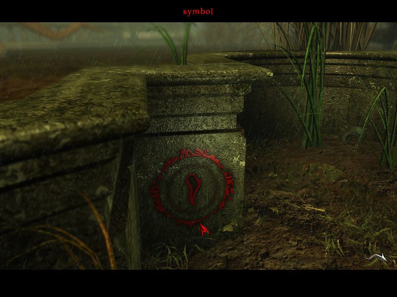 The Black Mirror (Windows) screenshot: These arcane symbols hold the key to the mystery
