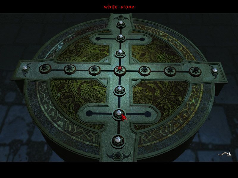 The Black Mirror (Windows) screenshot: Another "ancient tomb"-style puzzle.