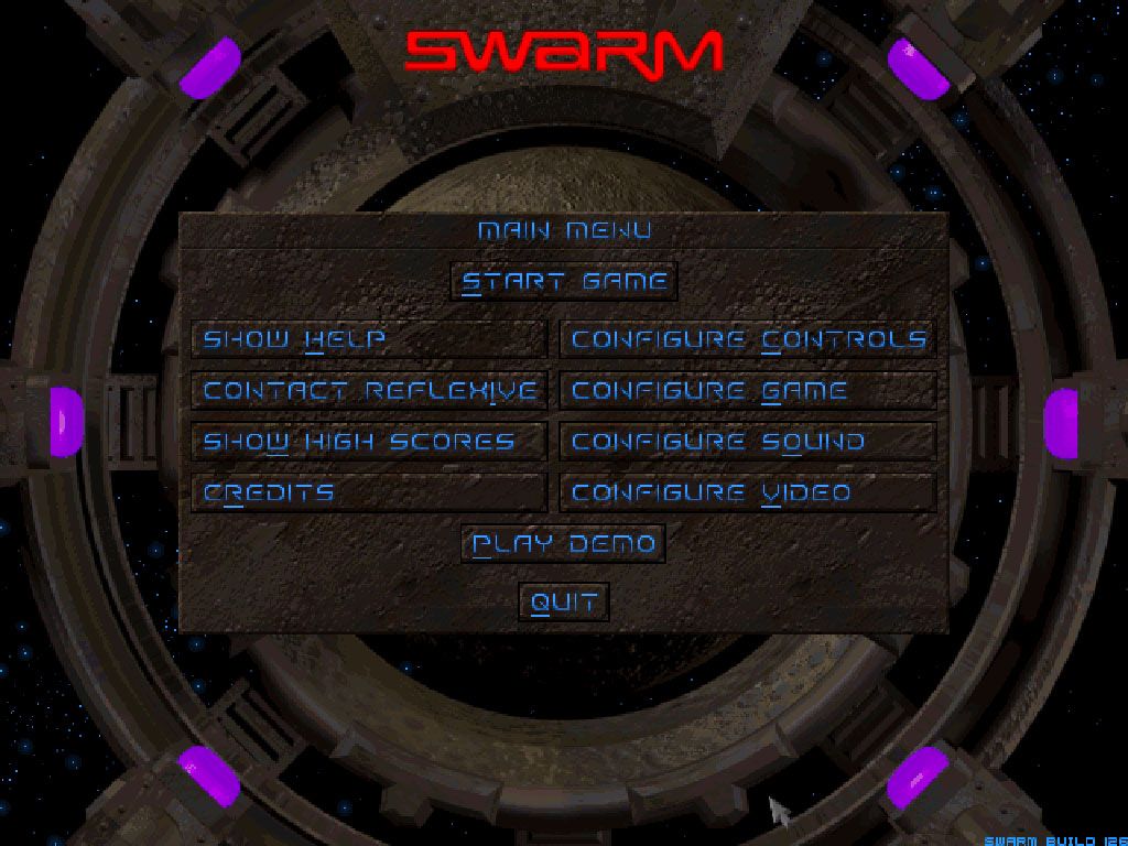 Swarm (Windows) screenshot: Main menu