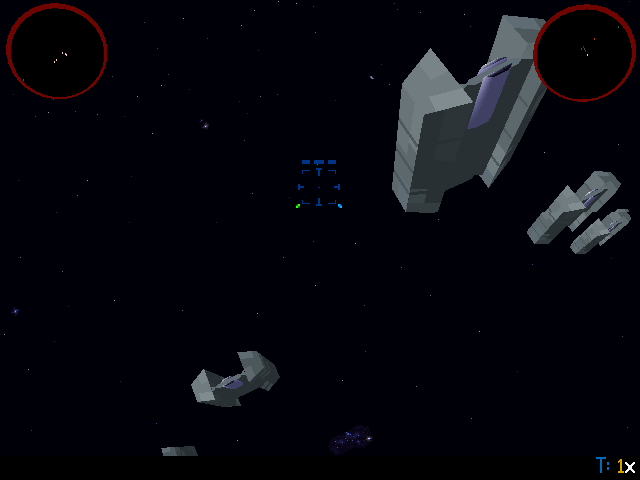Star Wars: TIE Fighter - Collector's CD-ROM (DOS) screenshot: Cargo ships