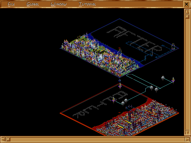 Afterlife (DOS) screenshot: Zoom out